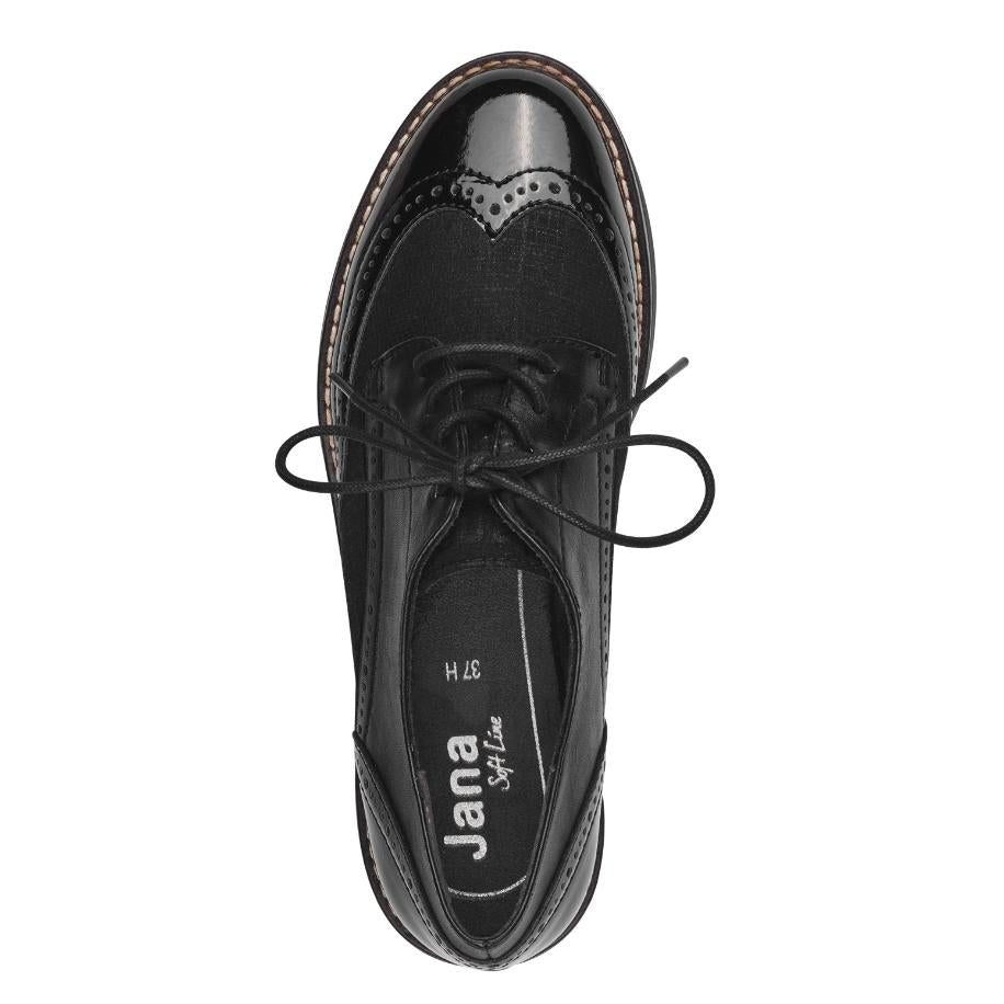 JANA SOFTLINE Derbies Richelieus - Couleur: Noir - Mano Shoes and Bags