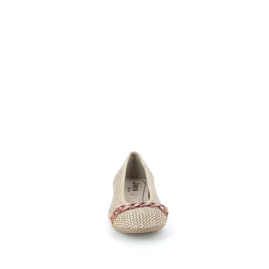 JANA SOFTLINE Ballerines - Couleur: Beige - Mano Shoes and Bags