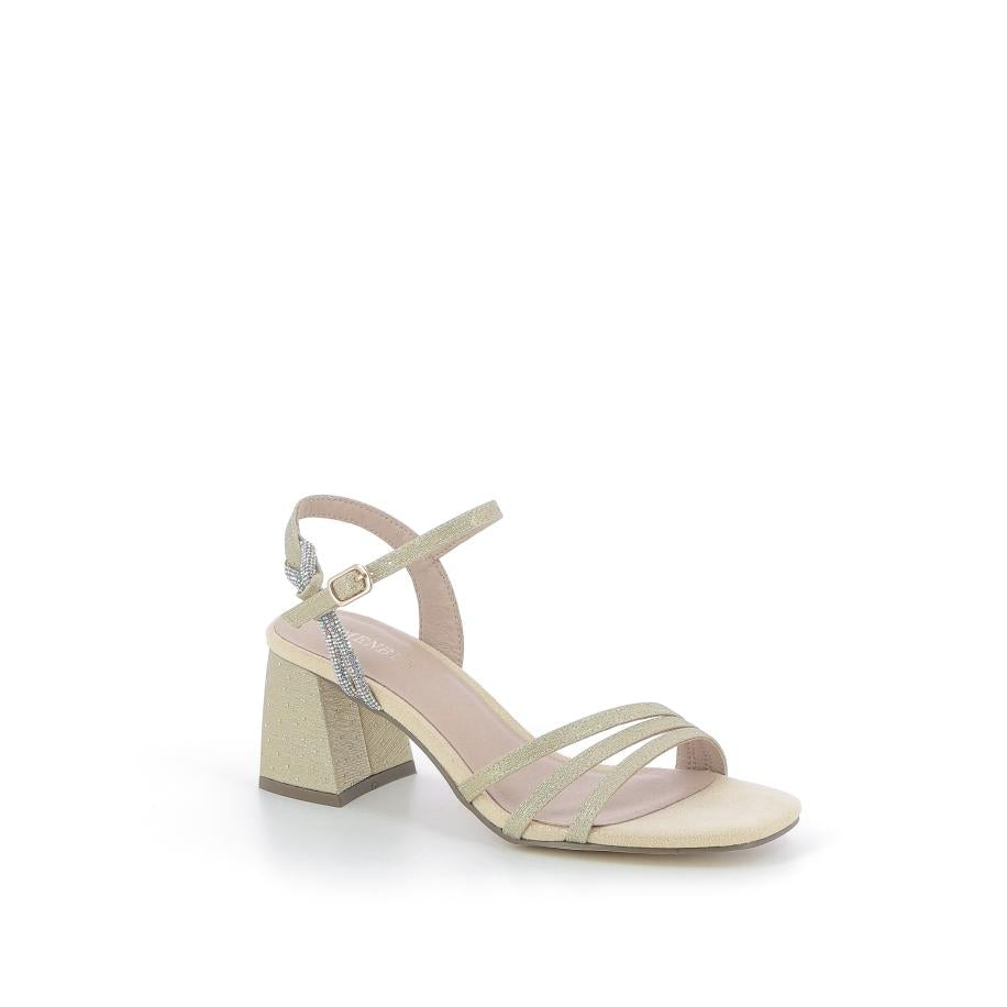 MENBUR Sandales à talon - Couleur: Doré - Mano Shoes and Bags