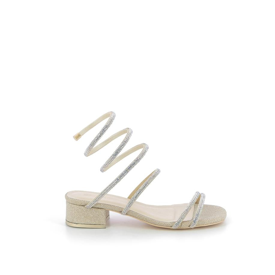 MENBUR Sandales à talon - Couleur: Doré - Mano Shoes and Bags