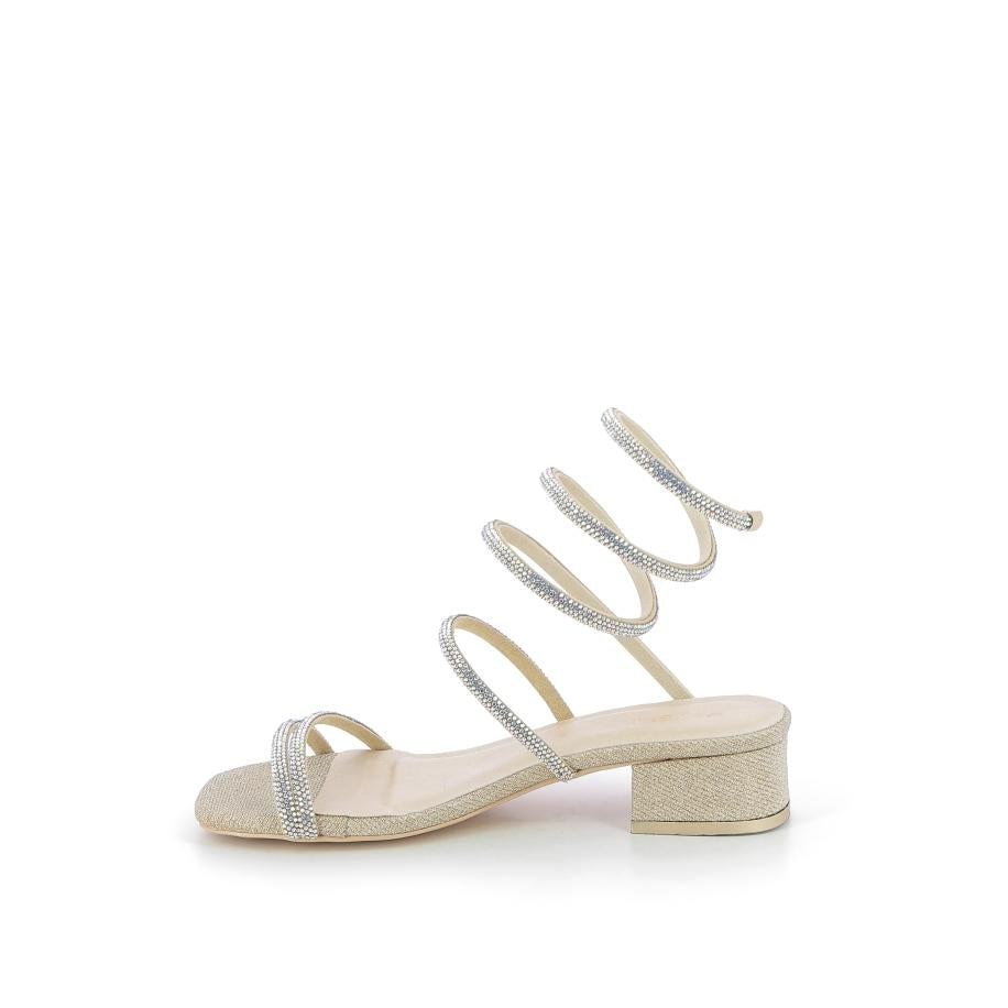 MENBUR Sandales à talon - Couleur: Doré - Mano Shoes and Bags