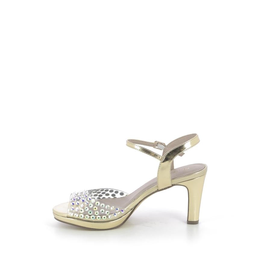 MENBUR Sandales à talon - Couleur: Doré - Mano Shoes and Bags