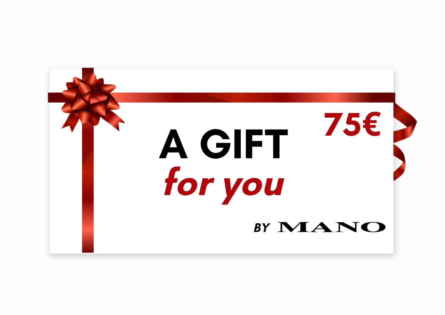 Carte cadeau Mano - Montants: 75,00 € - Mano Shoes and Bags