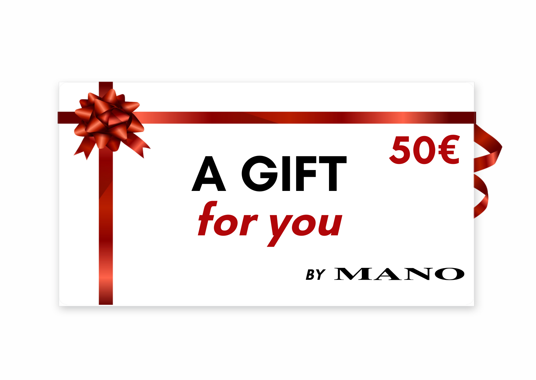 Carte cadeau Mano - Montants: 50,00 € - Mano Shoes and Bags